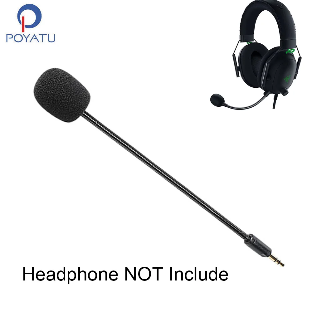 Poyatu Per Razer V2Se Game Mic Boom Per Razer Blackshark V2 Se Cuffie Da Gioco Microfono Microfono Sostituzione Cuffia Mic Sostituire