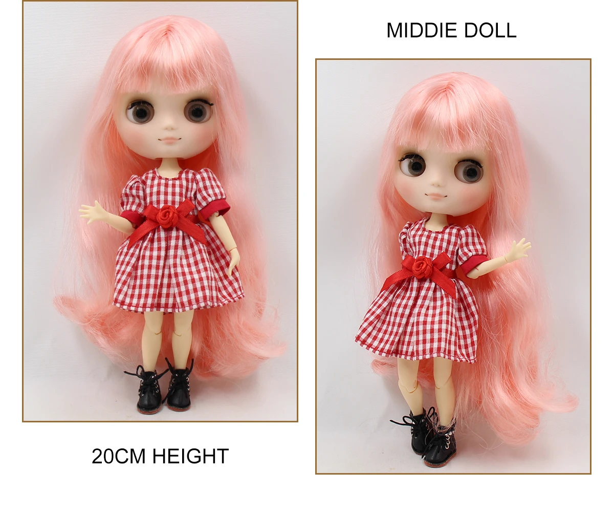 Middie Blythe Doll Pink Hair Jointed Body 1