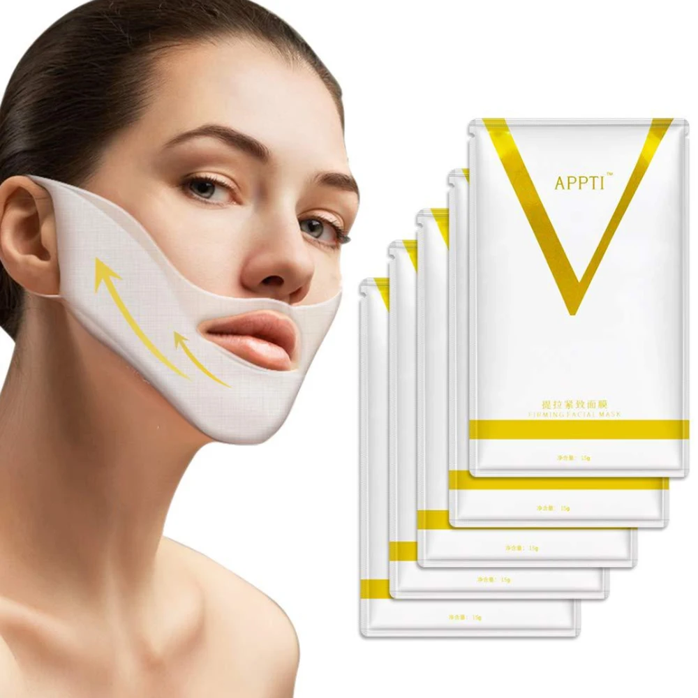 V face 4d маска для подтягивания кожи лица увлажняет и подтягивает маска-тренажер для контура лица двойной подбородок Редуктор лифт в форме лица маска для сна