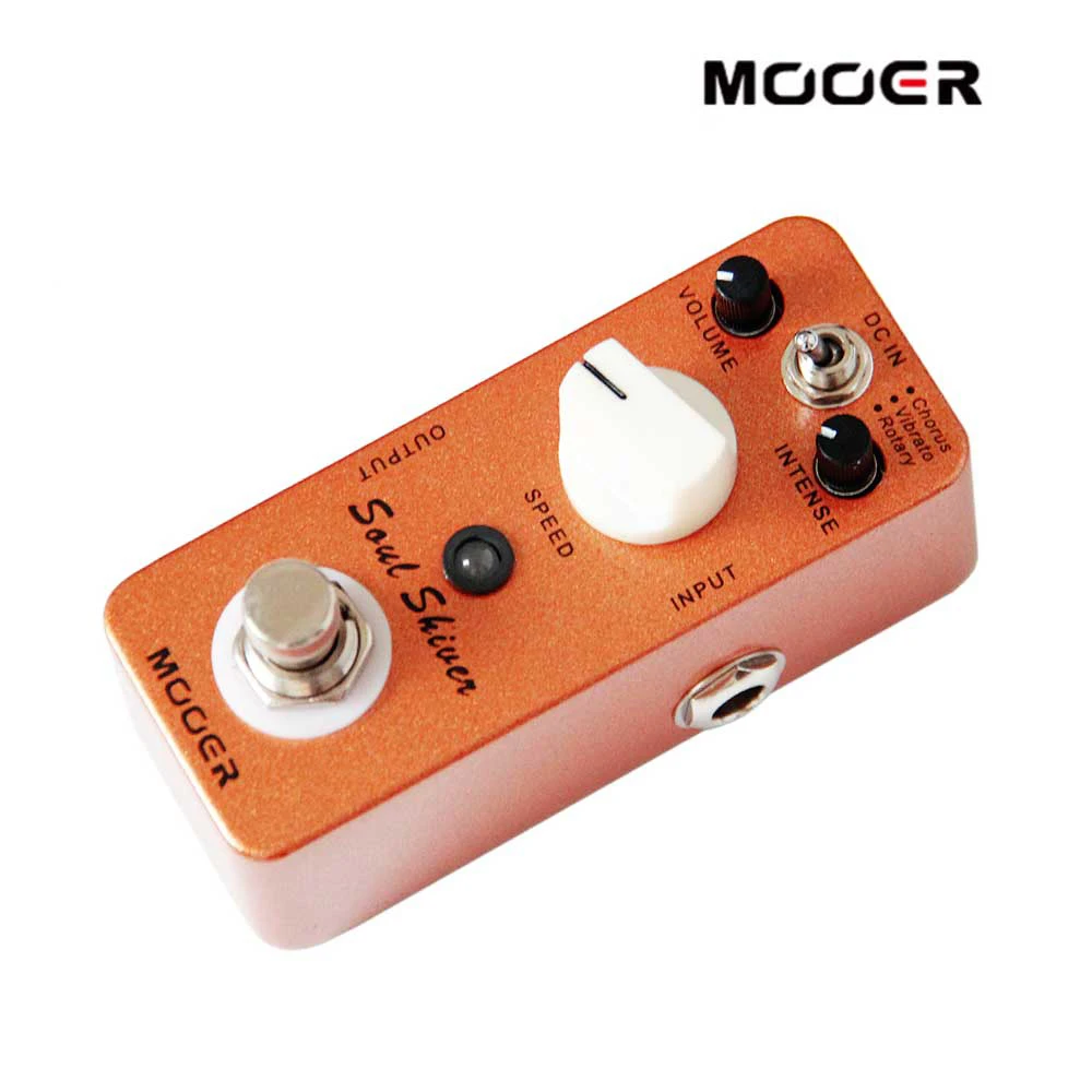MOOER Soul Shiver мульти модуляция гитары педаль эффектов 3 режима хор/Вибрато/роторный True Bypass полностью металлический корпус