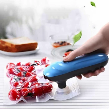 

Household Portable Mini Vacuum Sealing Machine USB Handheld Electric Pumping Bucket Small Air Valve Ziplock Bag Tool