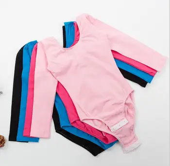 

Ballet dress Dancing Long sleeved Spandex cotton girls gymnastics leotard Kids Dance Wear Skating Dresses for Girls bodysuit