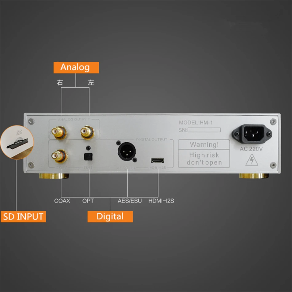 FPGA цифровой проигрыватель без потерь CD-плеер WAV/FLAC/CUE/AIFF/APE/MP3/DSD/ALAC поддержка IIS 2S DSD256