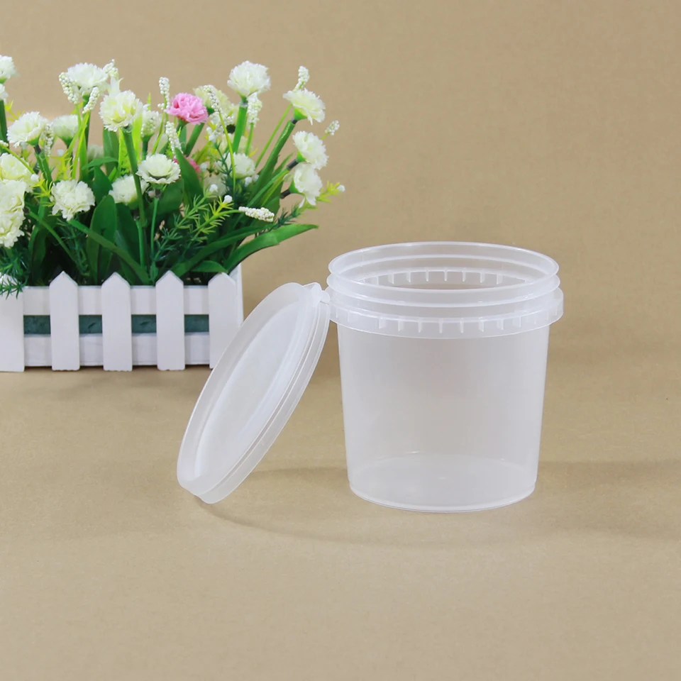 Gerrii Confezione da 10 secchi in plastica bianca da 1,5 litri