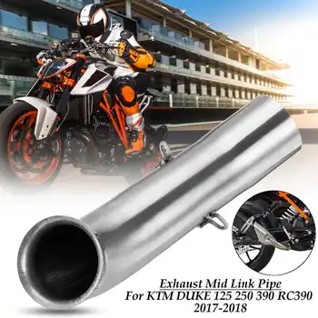 

Motorcycle Moto Exhaust Muffler Middle Pipe Connect Adapter Slip-on System For KTM DUKE 390 250 125 Duke RC 390 RC390 2017 2018