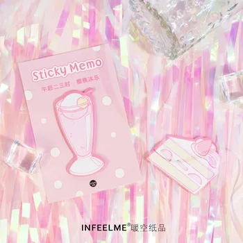

1Set Memo Pads Sticky Notes Kawaii Pink Fresh Paper Notepad diary Scrapbooking Stickers Office School stationery Notepads