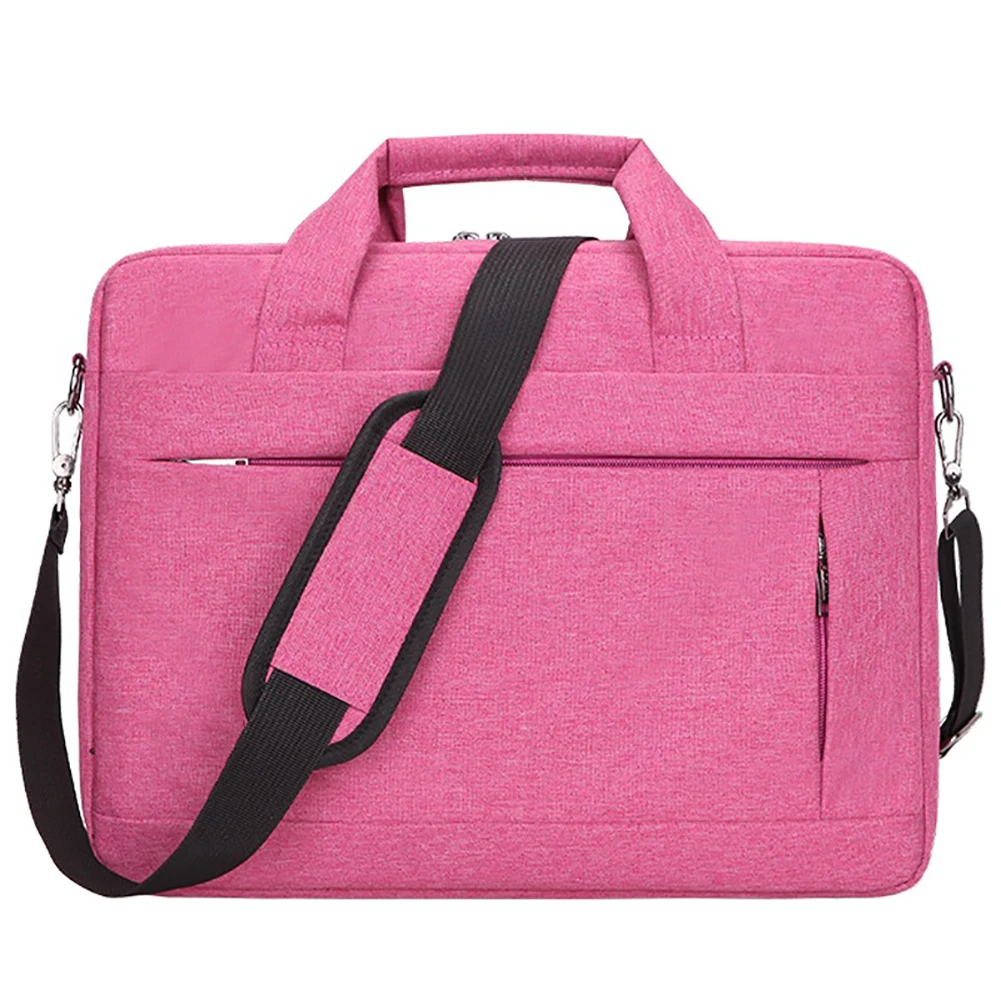 Pink Сумка для ноутбука, защитный чехол на плечо, сумка для ноутбука для женщин и мужчин, 14, 15 дюймов, сумка для компьютера для Macbook, lenovo, Dell - Цвет: Pink