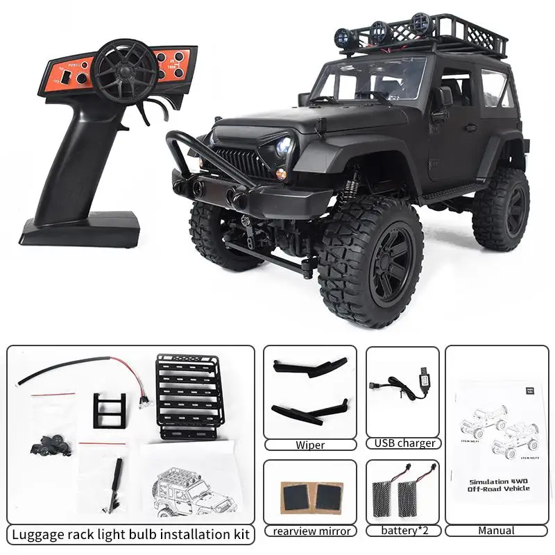 MN96 1:12 2.4G RC 4WD High Simulation Military Climbing Car Off-road Vehicle 