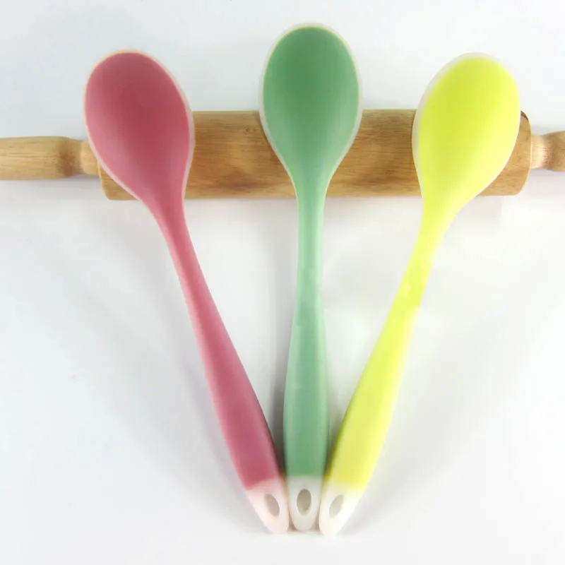 Silicone Spatula New Environmentally Kitchen Supplies Necessity Translucent Non-stick Cookware Cooking Shovel DIN889