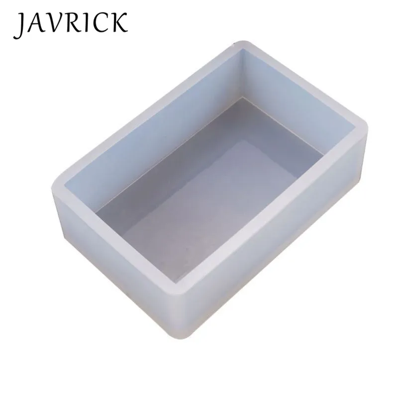 

DIY Crystal Epoxy Glue Mold Rectangular Box Crafts Desktop Decorations Silicone Molds