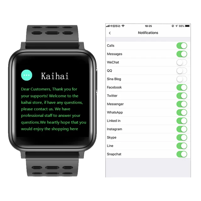 KAIHAI אק"ג PPG SpO2 פעילות tracker כושר שעונים חכם שעון גברים לחץ דם קצב לב צג חמצן בריאות smartwatch
