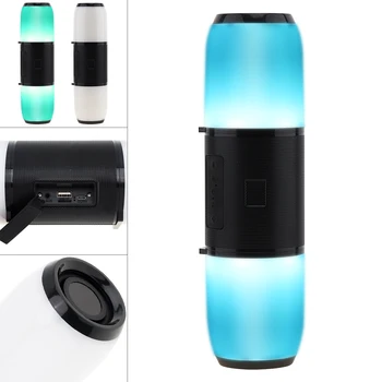 

Outdoor LED Color Light ME6PULSE Subwoofer Waterproof Bluetooth Speaker with FM/TF/AUX/USB / Voice Call function for Home/Party