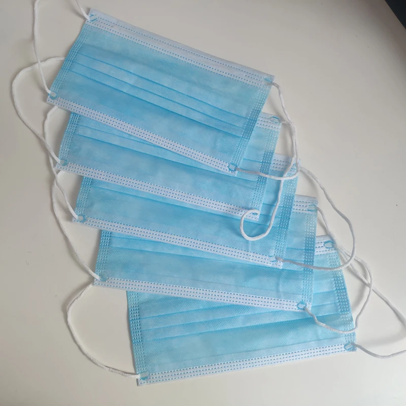 

20 Pcs Disposable Mask 3 Layers Filter Dustproof Masks Non Woven Mouth Mask Breathable Mouth Cover
