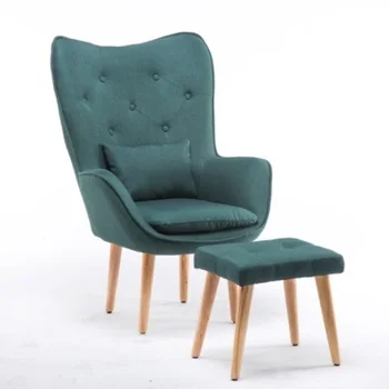 

Lazy Sofa Small Apartment Modern Minimalist Creative Bedroom Sofa Nordic Fabric Balcony Leisure Single Sofa Chair