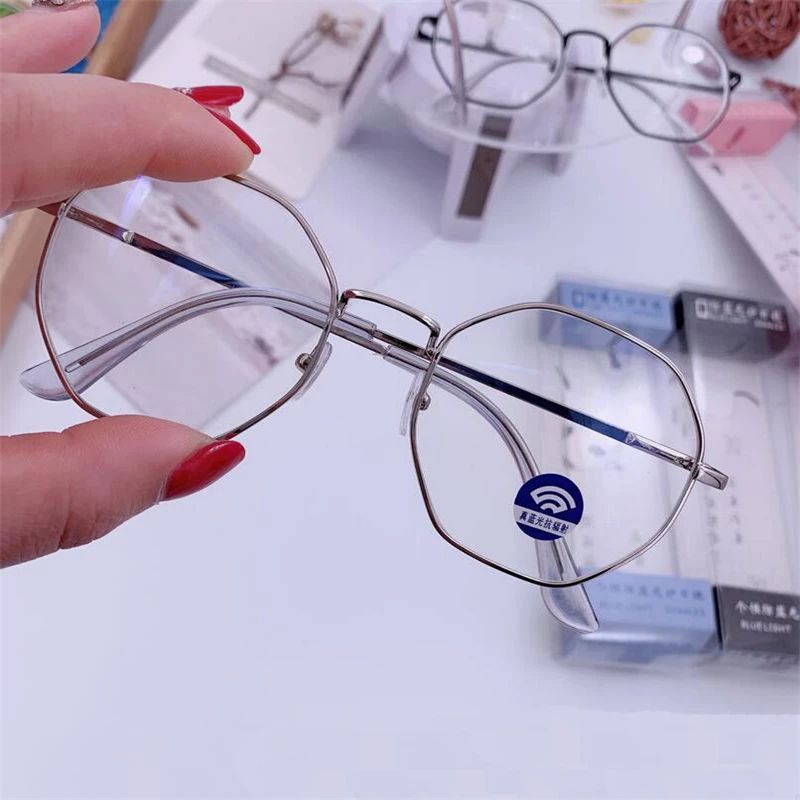 Men Vintage Anti Blue light Minus Glasses Frame With Degree Round Women Myopia Lens Nearsighted Glasses 0 -1.0 -1.5 -2.0 To -6.0 6