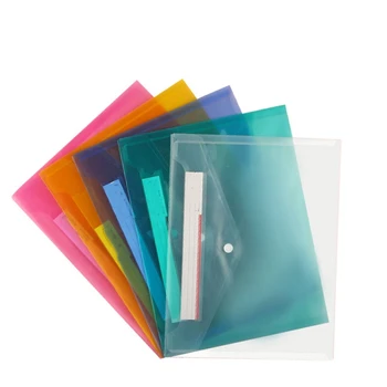 

Envelope Folder Clear Plastic Envelope with Snap Button Closure Premium Quality Poly Envelope 12Pcs White Transparent