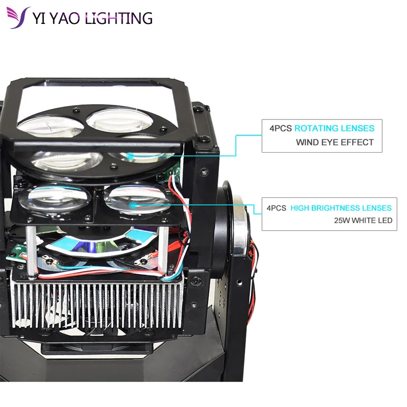 Günstig 4x25W FÜHRTE strahl moving head licht super 4x25 w moving head