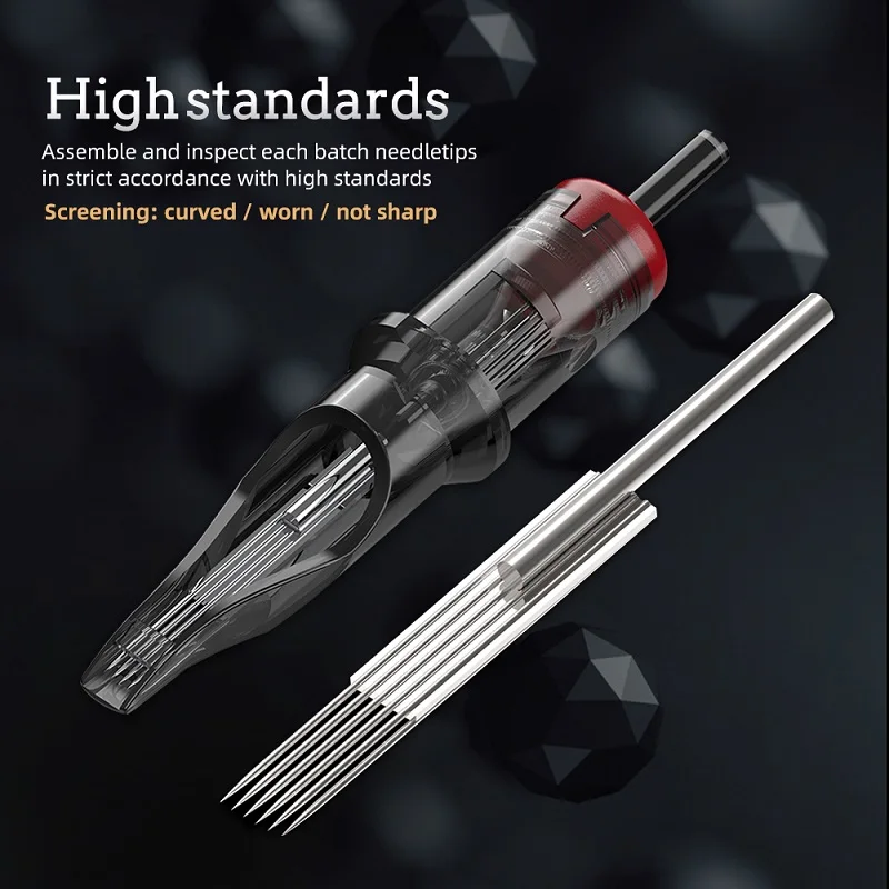New! Professional Disposable #12 Standard Tattoo Needle Cartridges - Curved Magnum 5/7/9/11/13/15RM | Красота и здоровье