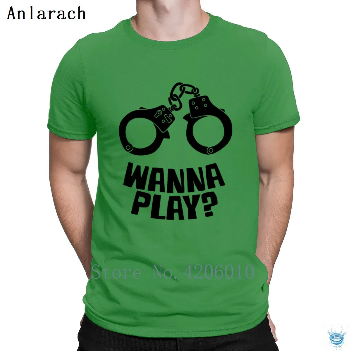 Wanna Play/футболка с манжетами на рукавах г., Мужская футболка с круглым воротником наивысшего качества для всей семьи Новые футболки для отдыха с изображением животных - Color: Green