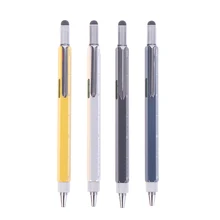 

1 Pc Ballpoint Black pen 6 In 1 Multi Tool Screwdriver Precision Ruler Pen Multifunction Caliper Ballpoint Pen Tools Accessories