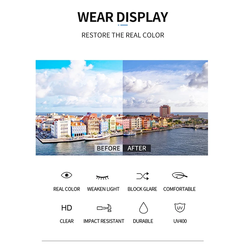 XJiea Rectangular Rimless Sunglasses,Fashion Men Outdoor Sun Glasses,Summer Women Decorative Eyewear,Shopping, Drive to Wear - Image 6