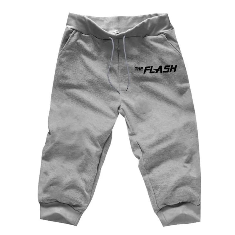 

The Flash Fashion Calf-Length Pants Men Harajuku Streetwear 7 Minutes Of Trousers Summer Boy Fitness Joggers Workout Trousers