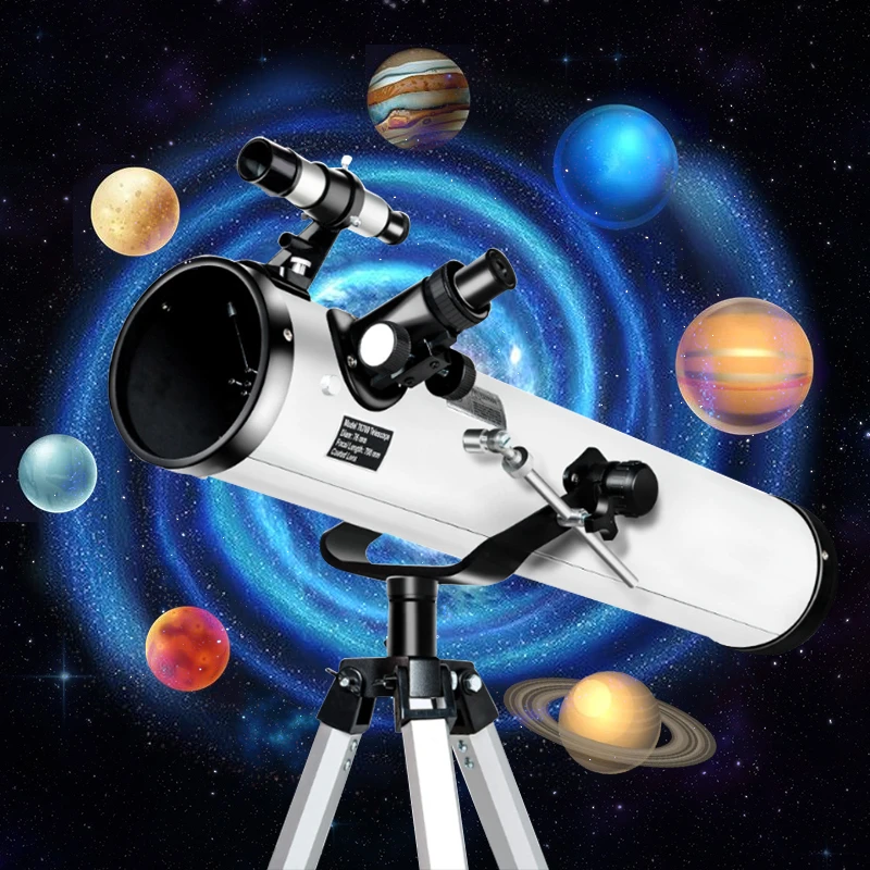 875X Reflective Zooming Astronomical Telescope 114mm Large Caliber 700mm Focal Length Telescope For Observing Celestial Body