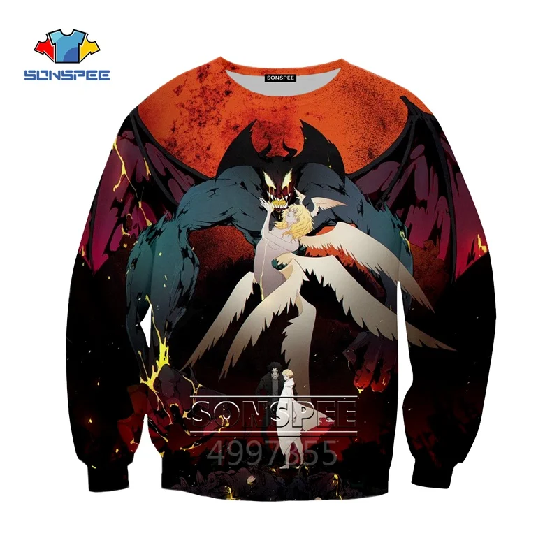 SONSPEE DEVILMAN crybaby Harajuku детские толстовки с 3D принтом детская одежда для мальчиков и девочек-подростков Топы, пуловер с длинными рукавами SW120