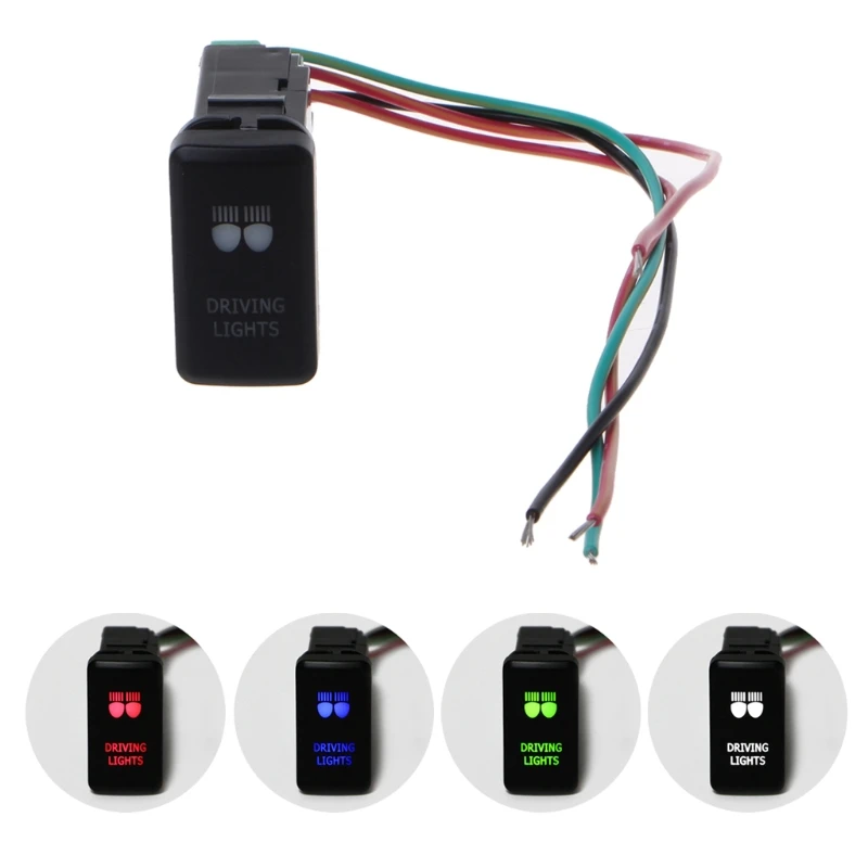 

Car Fog Light Switch Wire Laser Button Switch For Toyota Prado Landcruiser FJ Automobile SUV Switch Push Button Vehicle Switches