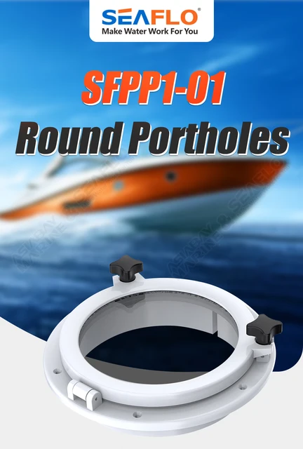 Amarine-made Boat Yacht Round Opening Portlight Porthole Replacement
