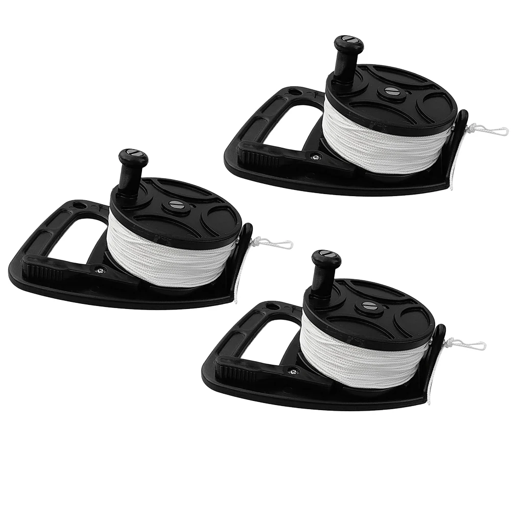 

Set of 3 Technical Diving Wreck and Cave Reel 150' Line Holder for Scuba Divers SMB