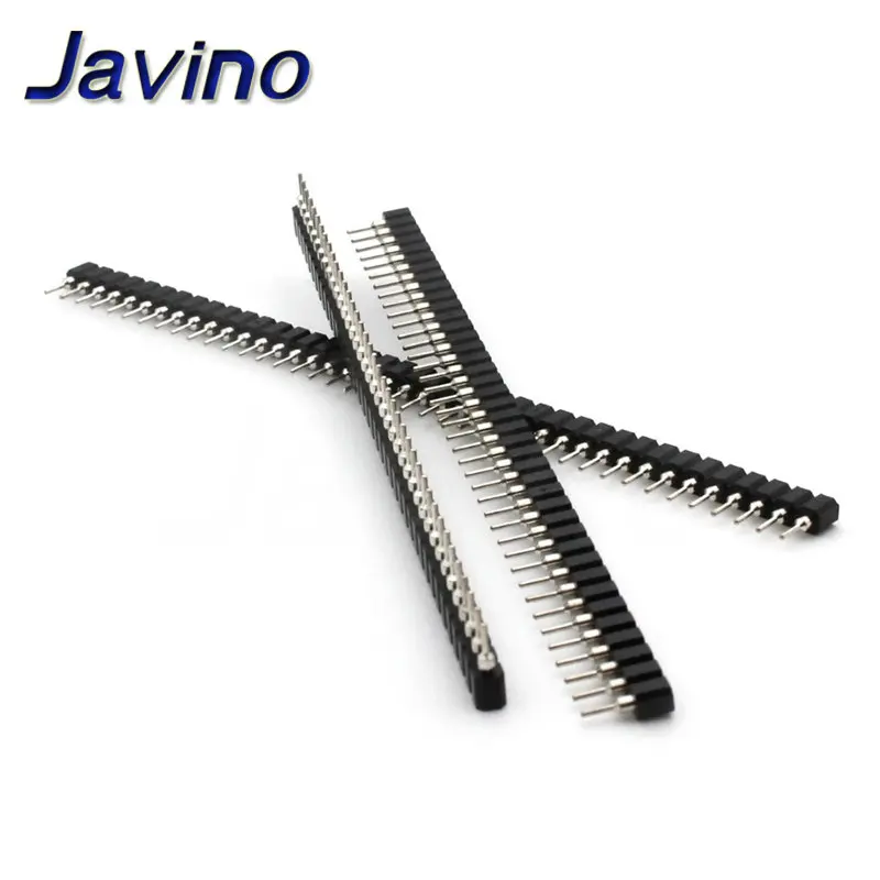 

10pcs 2.54mm Pin Header Female Single Row 40 Pin 2.54mm Round Pin Connector 1x40