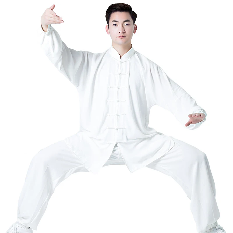 Унисекс хлопковая Униформа Tai Chi традиционная китайская одежда для боевого