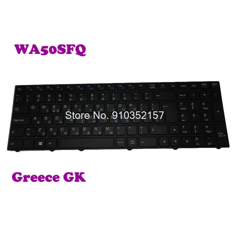 GK LA Клавиатура для CLEVO WA50SFQ MP-13M16GR-430 6-80-WA500-220-1 MP-13M16GR-4307 6-80-W95A0-220-1 греческий MP-13M16LA-430