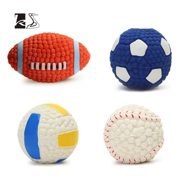

Pet toy ball, used for dog grinding and cleaning teeth football, volleyball, tennis ball shape pet voice making toy