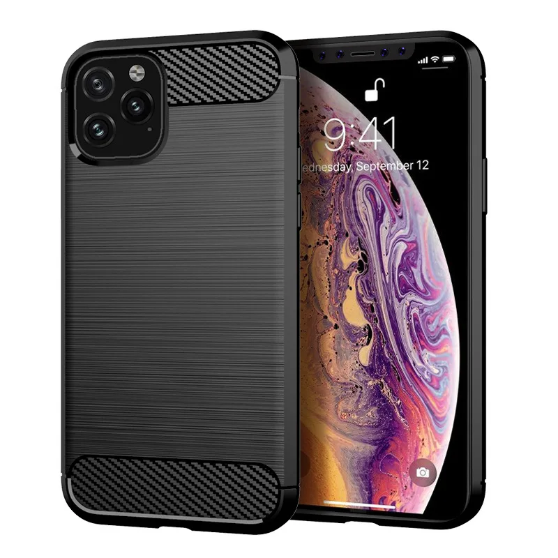 Чехол из углеродного волокна 6,5 для iPhone 11 Max, чехол для iPhone 11 XI Max 6,5 дюйма, задняя крышка для телефона