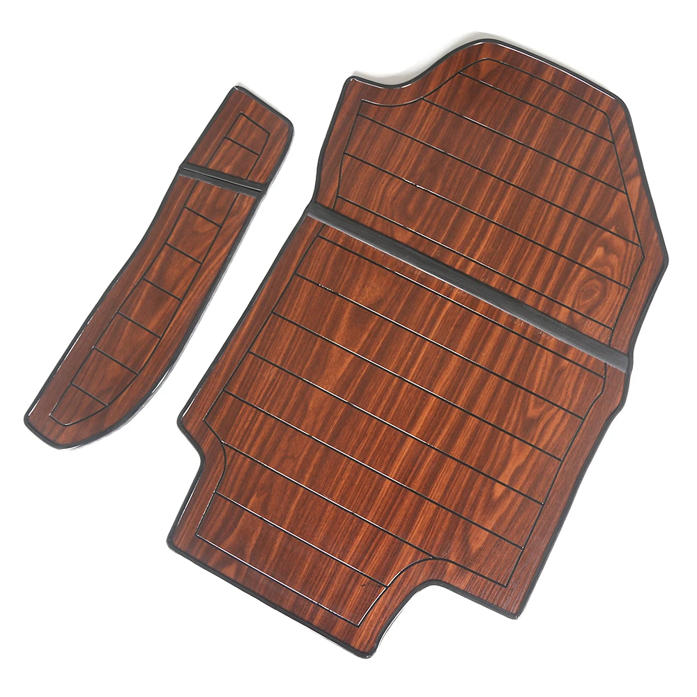 BROWN RIGHT X2 Для Toyota RAV 4 RAV4 XA50 автомобильные коврики из синтетического дерева для ног, деревянные коврики, аксессуары для интерьера - Название цвета: BROWN RIGHT X2