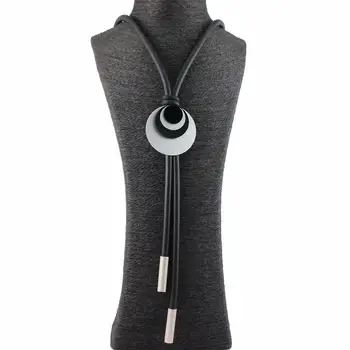 

Women Jewelry Fashion Necklace Sweater Chain Round Metal Casual Boho Style