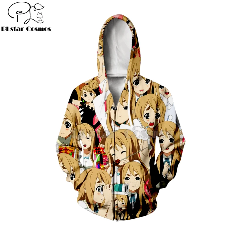 PLstar Cosmos Kawaii janpan K-On! Keion! 3d толстовки/Толстовка на Хеллоуин Рождество аниме унисекс лицо пуловеры-22