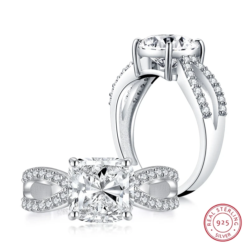 9*9 мм бриллиантовое кольцо с огранкой в лаборатории, Фирменное свадебное предложение, блестящие изысканные ювелирные изделия, браслет из ст... 9*9 мм бриллиантовое кольцо с огранкой в лаборатории, Фирменное свадебное предложение, блестящие изысканные ювелирные изделия, браслет из ст...