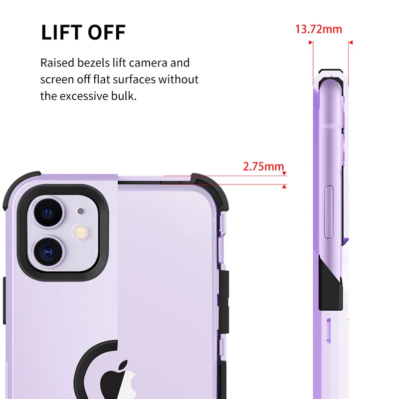 Гибридный ударопрочный чехол 3 в 1 для iPhone 11Pro Max XR X XS 7 8 6 6s Plus армированный жесткий