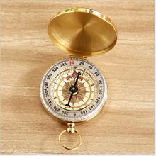 Тонкий Медный флип компас открытый многофункциональный металлический компас с ночной Светильник huai biao shi