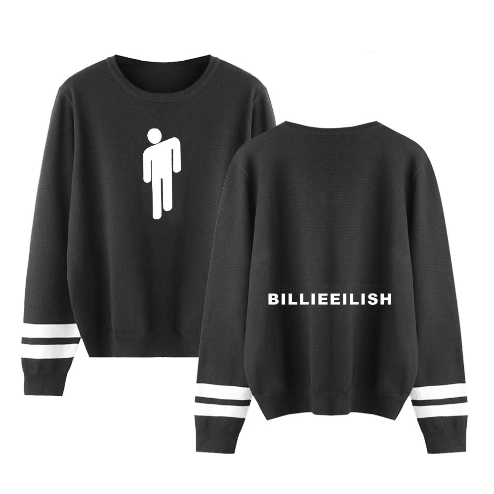 Вязаные свитера Billie Eilish, парные свитера с круглым вырезом для мужчин и женщин, модные теплые свитера, уличная одежда, индивидуальные Повседневные свитера