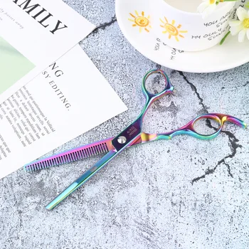 

7 Inch Pet Dog Safety Scissors Grooming Thinning Animal Cutting Scissors Tools Stainless Steel Pet Beauty Hair Shaper for Dog Pe