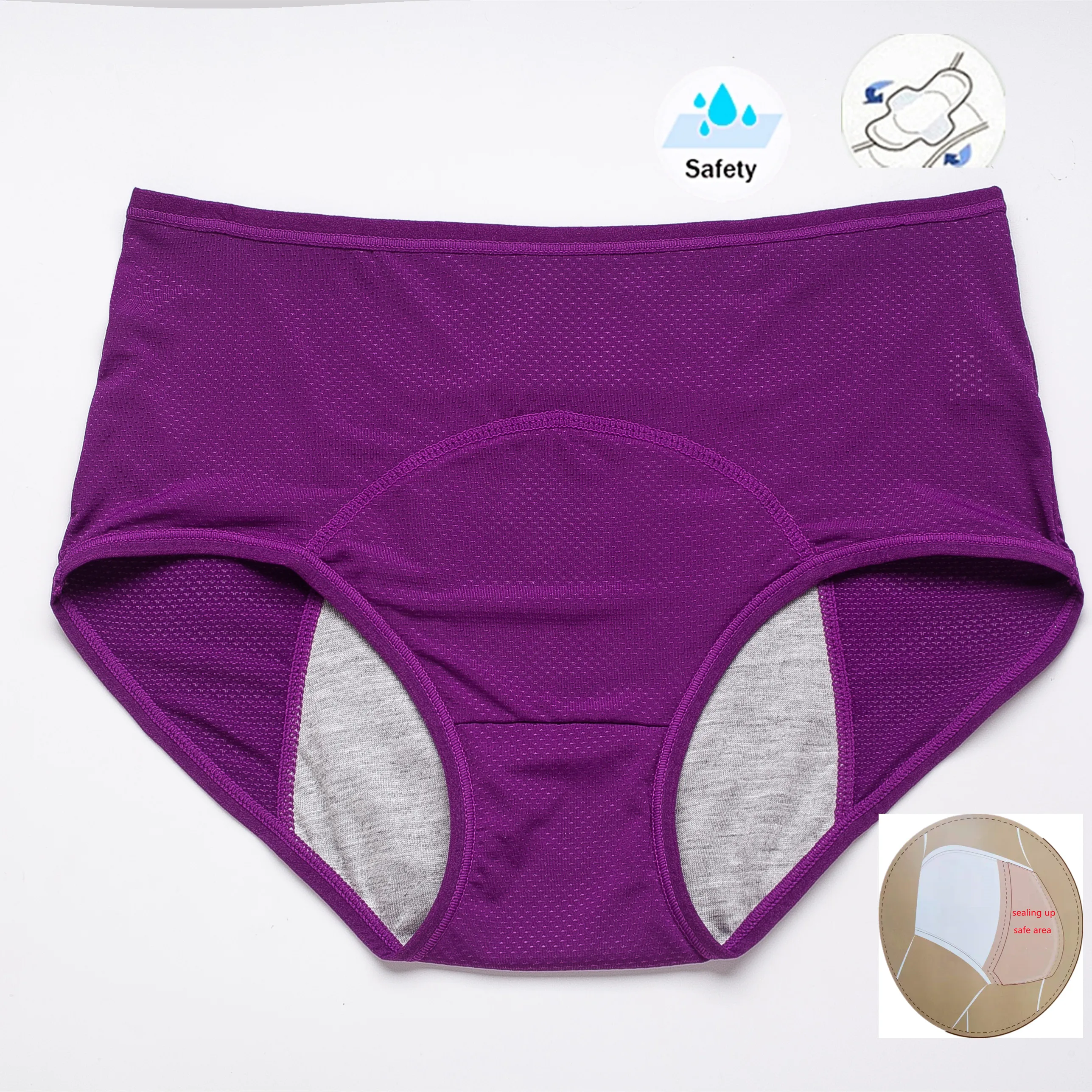 Cotton Physiological Menstrual Boxer Briefs