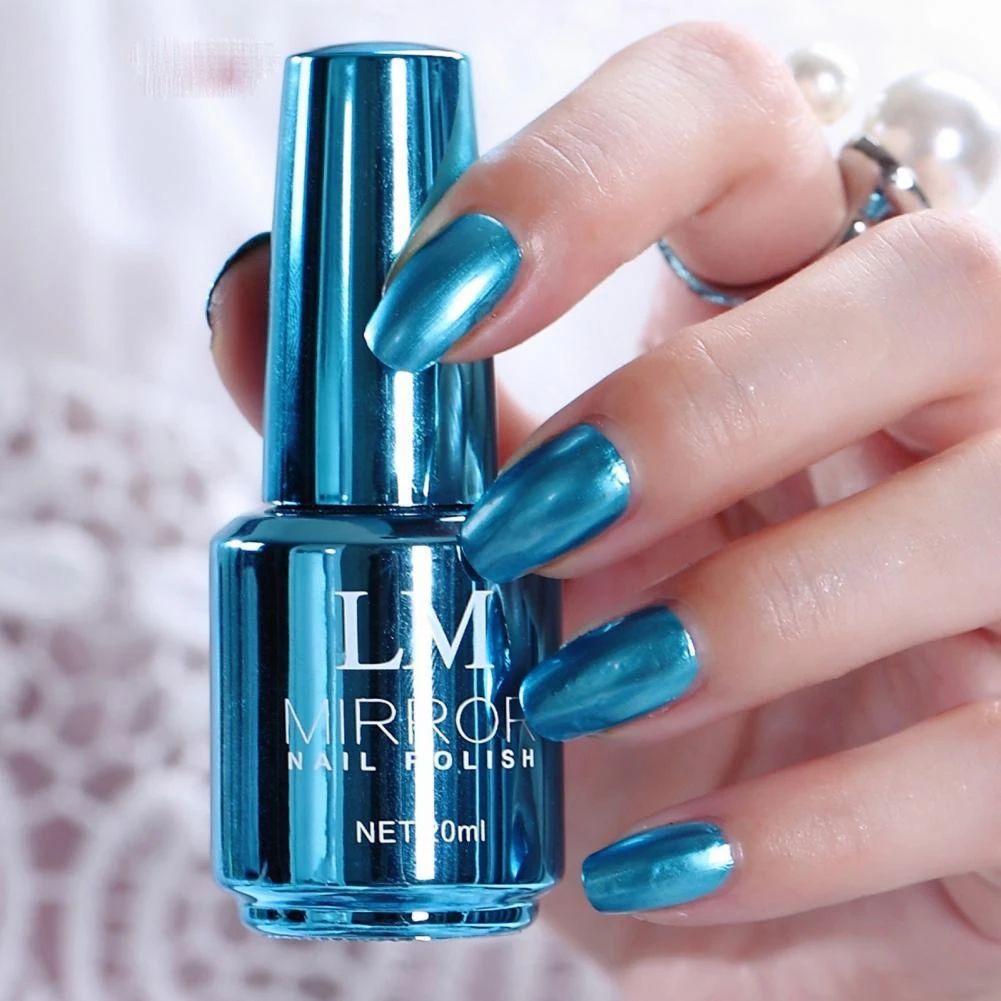 20ml Nail Polish Resin Gel Metallic Mirror Effect Lasting Nail Decor Quick Drying Makeup Tools