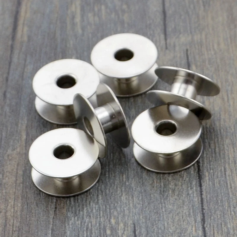 20pcs/lot Industrial Sewing Machine Bobbin Bobbin Sewing Machine Aluminum Bobbin Metal Spool Sewing Craft Machine Tools