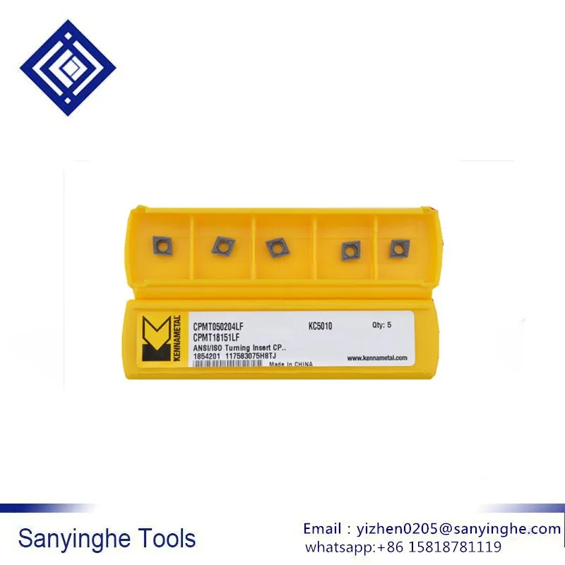 CPMT050204LF KC5010 KENNAMETAL cnc твердосплавные Токарные Вставки Режущий инструмент с ЧПУ(5 шт./лот