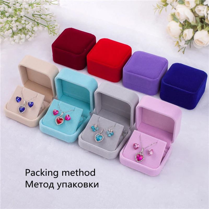 European And American Retro Wine Red Love Heart Pendant Freshwater Pearl Clavicle  Fashion Necklace for women Wedding Part Gifts