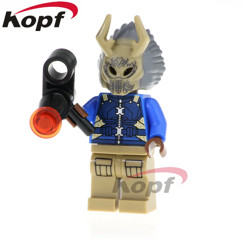 Super Heroes Single Sale Okoye Figures Erik Killmonger Black Panther Corvus Glaive Building Blocks Children Gift Toys XH 805 - Цвет: 802 Without Box